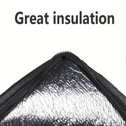 Premium XXXL Insulated Food Delivery Bag with Cup Holders – 22.8x14x15" – Ideal for DoorDash, Beverages, Groceries and Pizza – Commercial Grade Hot and Cold Storage