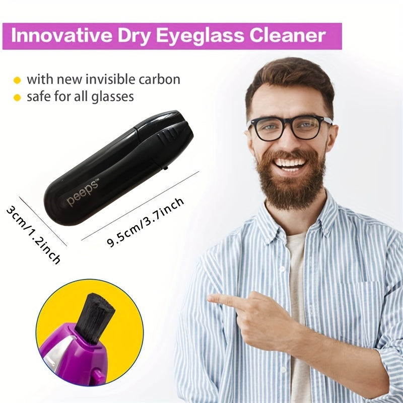 PEEPS Portable Eyeglass Cleaning Kit - Safe and Efficient with Microfiber Brush, Lens Cleaner, and Cloth, Perfect Eye Care Accessory and Gift