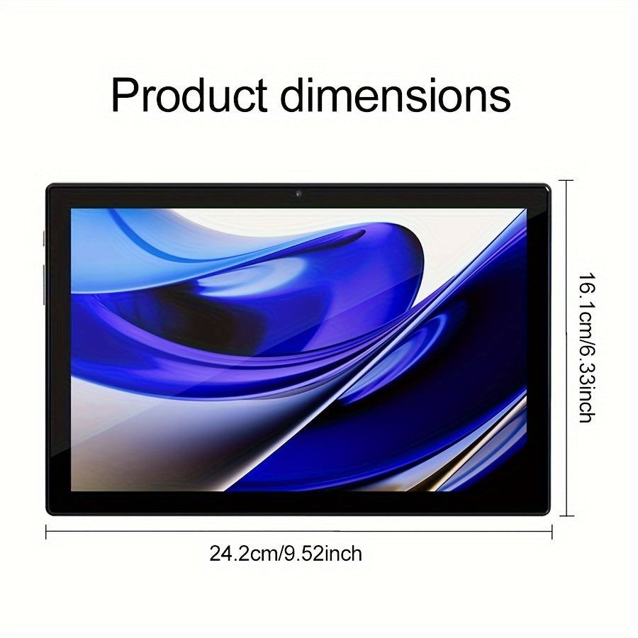 10.1 Inch Android 14 Tablet – 2 in 1 with Keyboard, Mouse, Stylus, 128GB ROM, 12GB RAM, Dual Camera, 5G, 1280x800 Display