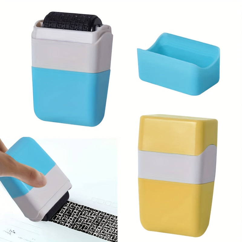 Wide Identity Theft Protection Roller Set – Safeguard Confidential Information with Anti-Theft Privacy Features – Durable Plastic for ID Blackout Security (1pc)