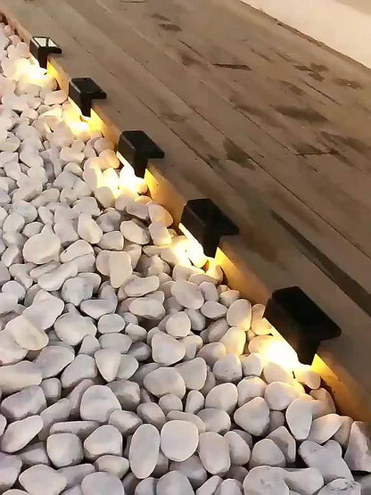 4/16pcs Solar Powered Outdoor Garden Lights - Landscape Lighting Waterproof And, Led Solar Lights For Household Garden Arrangement, Stairs, Deck, Fence, Patio, Wall, Rail Decoration - Energy Efficient, Auto-On/Off, Durable, E