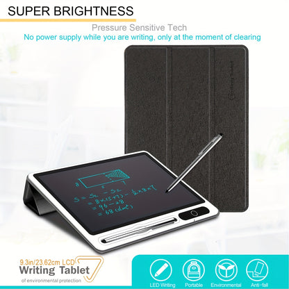 InnoreBorat LCD Notebook - Unleash Your Creativity with Digital Drawing Pad and Faux Leather Case!