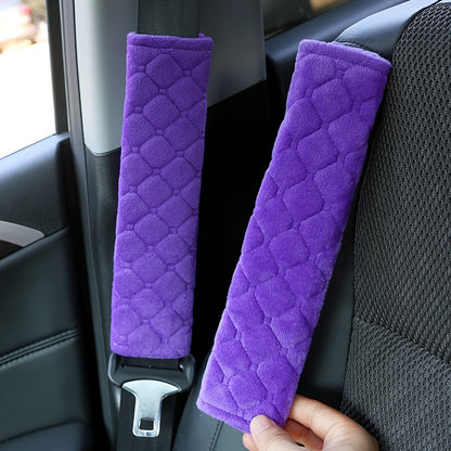 2Pcs Soft Car Seat Belt Covers – Comfortable Shoulder Pads for Cars & Trucks, Seat Belt Protectors for Adults & Teens