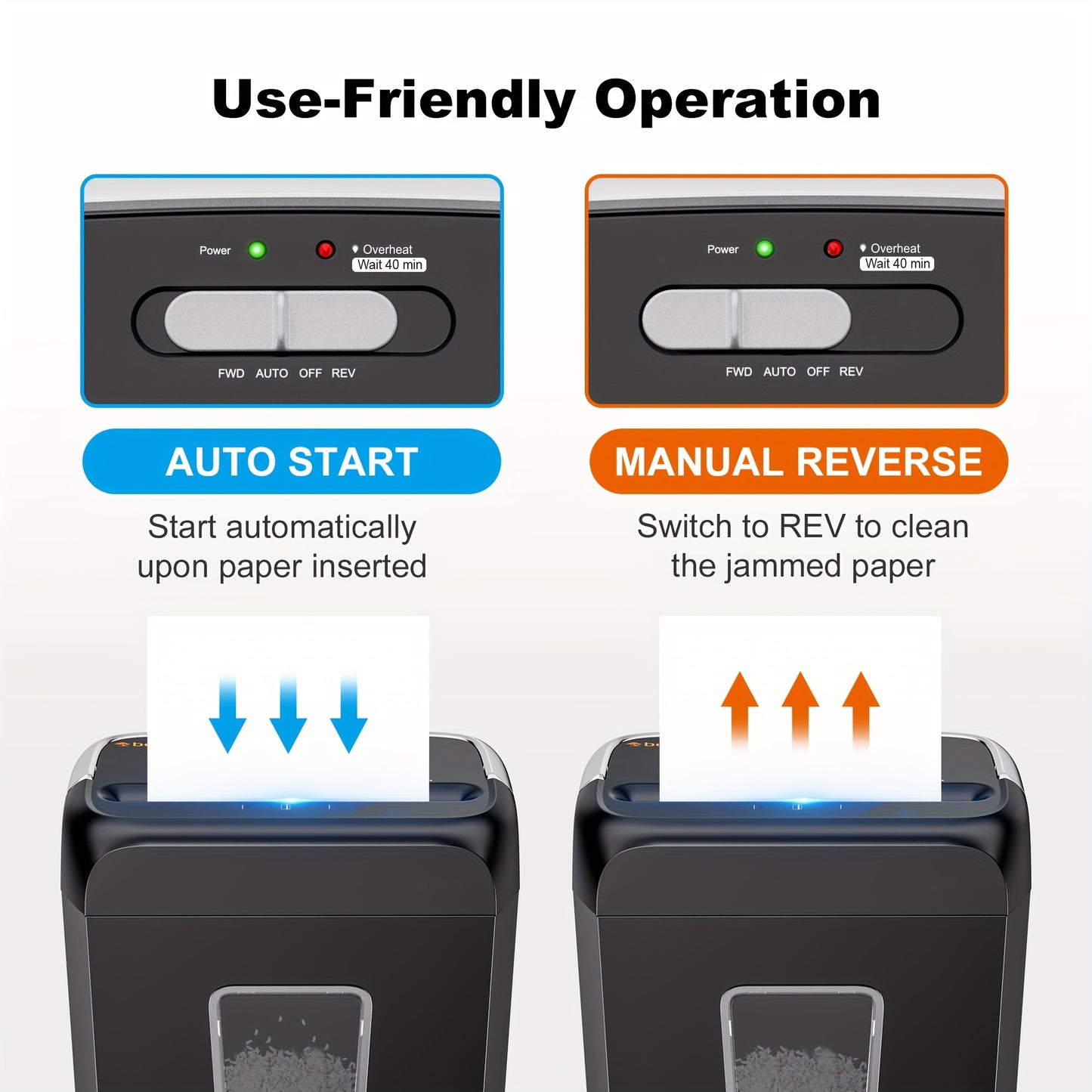 6 Sheet Compact Cross-Cut Paper Shredder – Destroys Credit Cards, Documents, Mail, Staples & Clips – 3.4-Gallon Wastebasket for Home Office