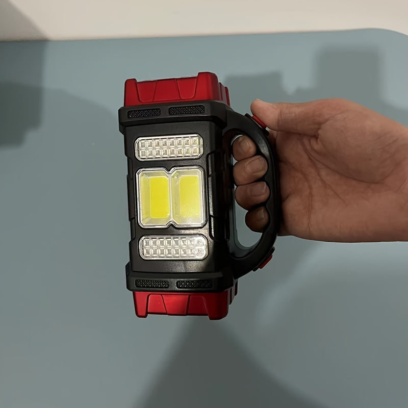 Multifunctional LED Solar Camping Light – Bright Portable Rechargeable Flashlight for Outdoor Hiking and Camping