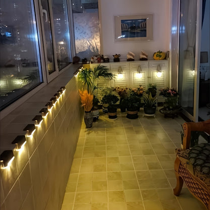 4/16pcs Solar Powered Outdoor Garden Lights - Landscape Lighting Waterproof And, Led Solar Lights For Household Garden Arrangement, Stairs, Deck, Fence, Patio, Wall, Rail Decoration - Energy Efficient, Auto-On/Off, Durable, E