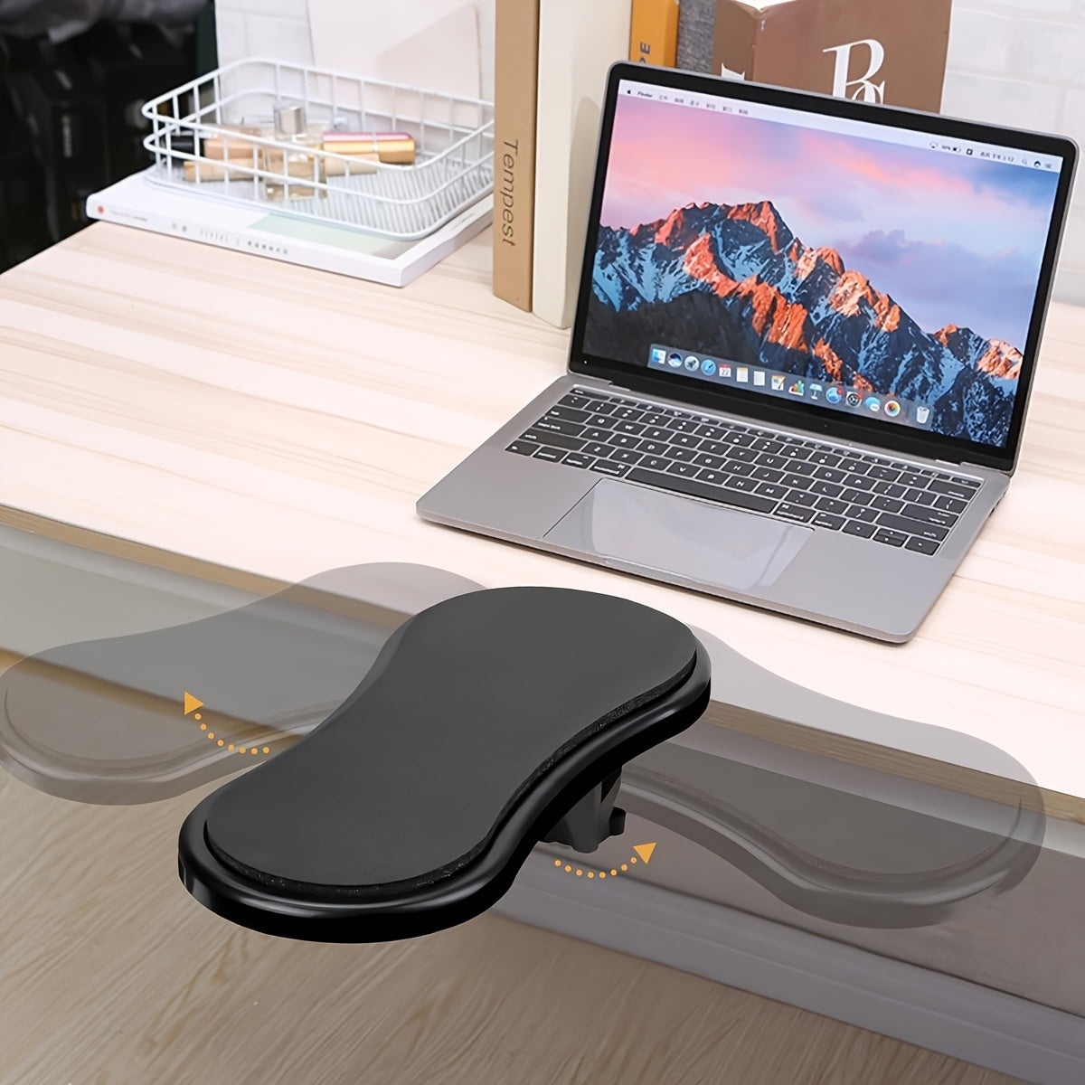 Office Desk Computer Armrest Support - Ergonomic Mouse Wrist Rest for Comfortable Workstation Setup
