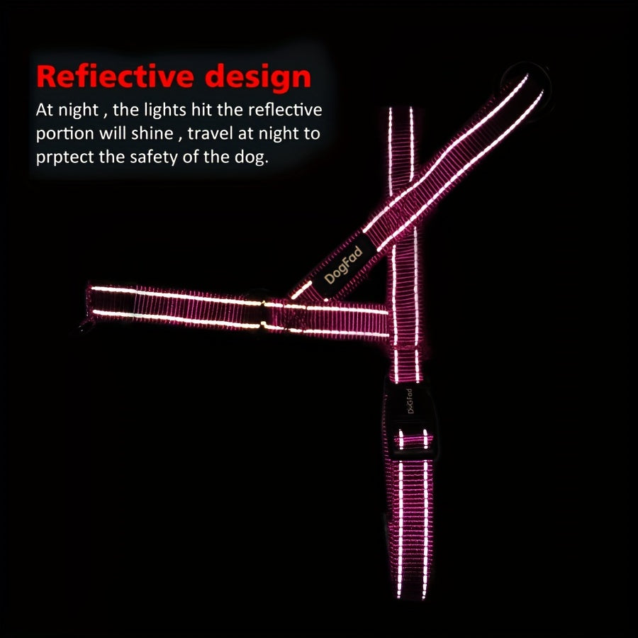 Adjustable Reflective No-Pull Dog Harness Vest – Escape Proof, Comfortable Fit for Small, Medium, Large Dogs, Ideal for Walking, Hiking, Running – King's Day Gift Idea