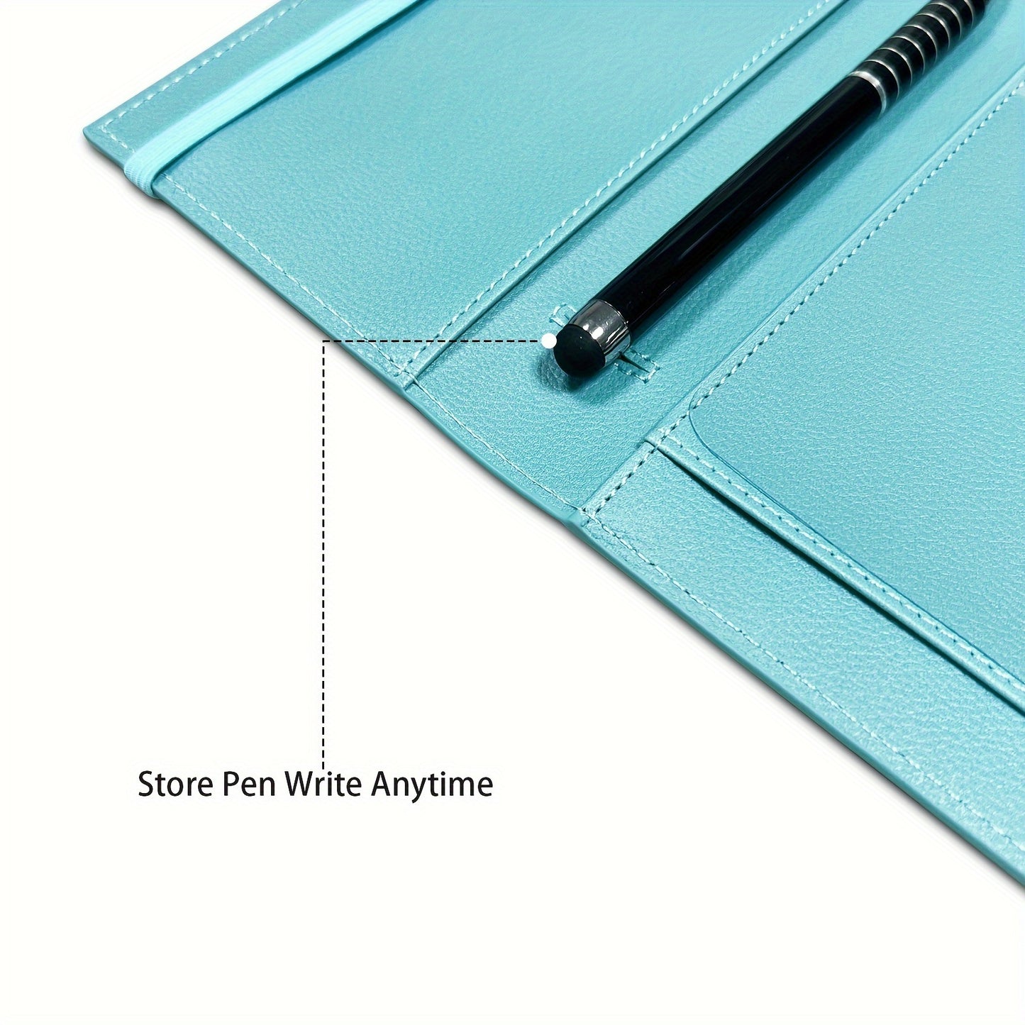 Classic Style Synthetic Leather Mini Checkbook Cover – Durable and Slim Design with Duplicate Check Divider – 7''x 3.7'' Checkbook Holder