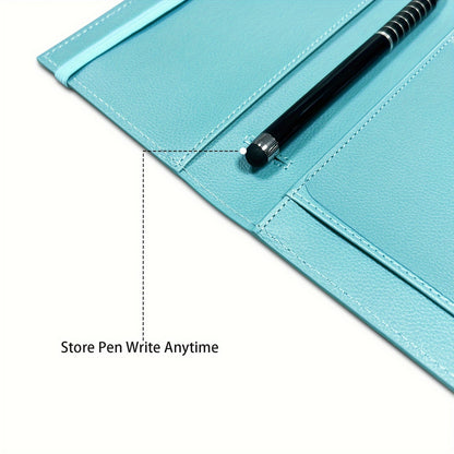 Classic Style Synthetic Leather Mini Checkbook Cover – Durable and Slim Design with Duplicate Check Divider – 7''x 3.7'' Checkbook Holder