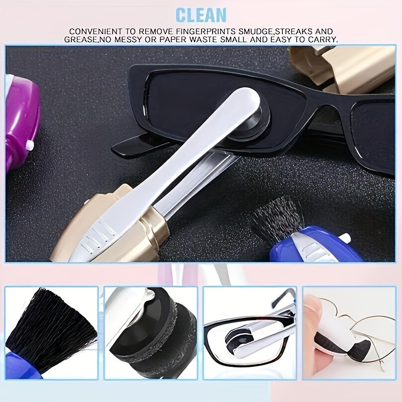 PEEPS Portable Eyeglass Cleaning Kit - Safe and Efficient with Microfiber Brush, Lens Cleaner, and Cloth, Perfect Eye Care Accessory and Gift