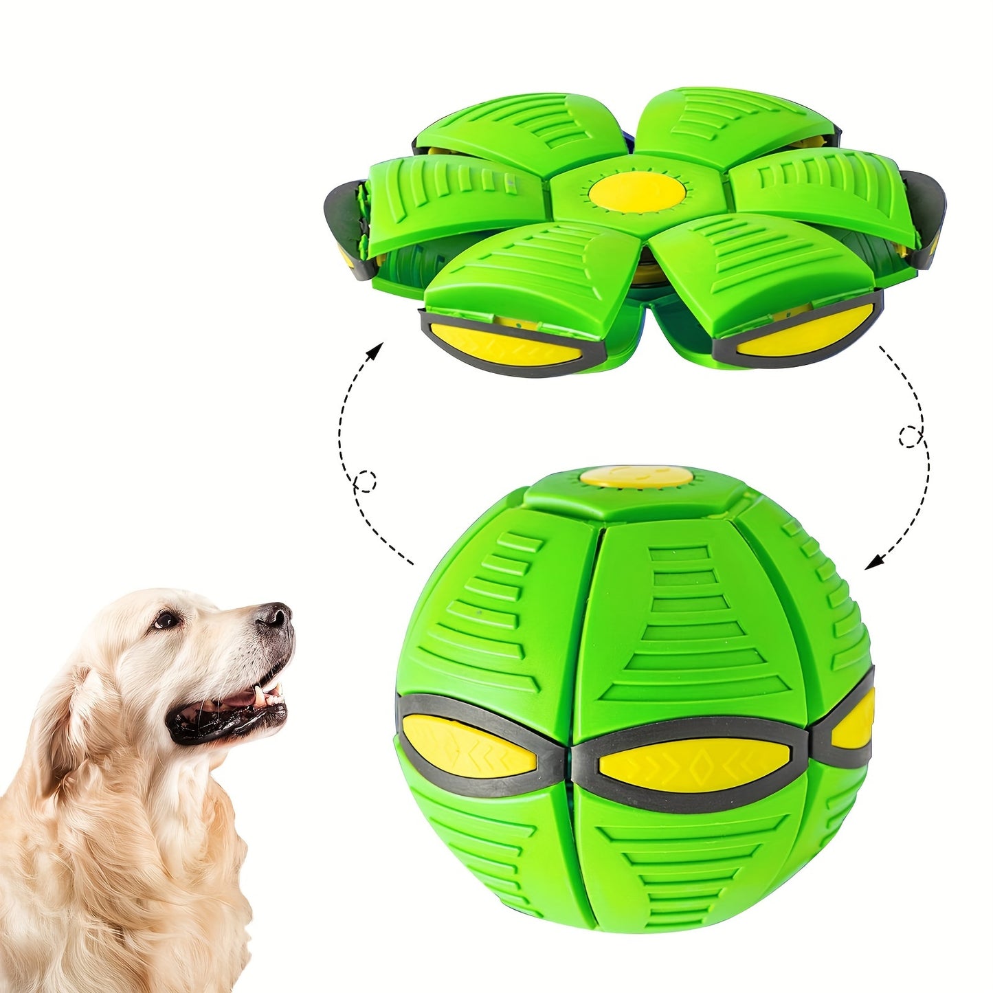 Flying Saucer Bounce Ball – Durable Pet Toy for Dogs, Bouncy Ball for Outdoor Activities and Exercise, Fun and Perfect Gift for Dogs