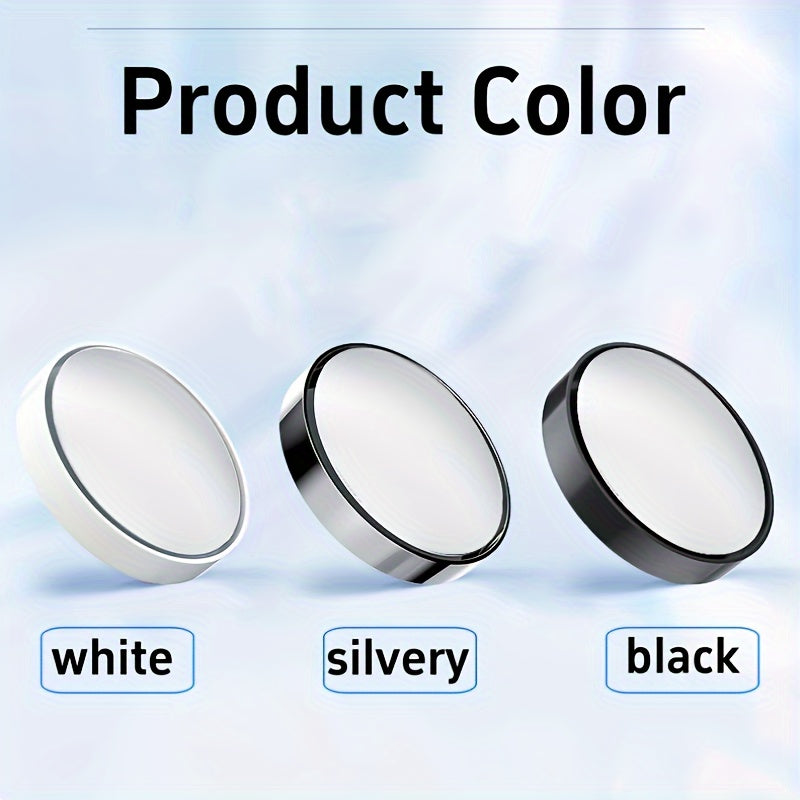 W4pcs Round Convex Blind Spot Mirrors - Universal Front View Fit, Wide Angle Vision, Crystal Clear Image, Easy Installation for All Vehicles