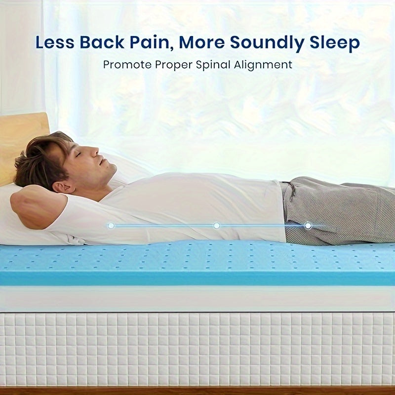 Maxzzz 4 Inch Plush Queen/King Mattress Topper - Gel Memory Foam for Ultimate Comfort & Support - CertiPUR-US Certified, Firm, Pressure Relieving, Breathable, Cooling Sleep Experience