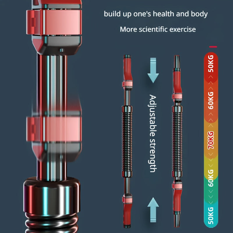 Adjustable Arm Trainer - 20-70kg/44-154lbs Resistance | Build Chest Muscle, Boost Hand Strength, Enhance Overall Fitness | Perfect for Home Workout and Gym Training
