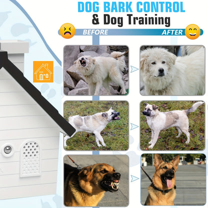 Bark Box - Anti-Barking Device for Dogs, Ultrasonic Bark Deterrent, 50 Ft. Indoor/Outdoor Bark Stopper, Suitable for Small, Medium, Large Dogs, Black/White