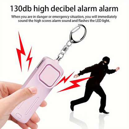 130dB Self-Defense Alarm – Anti-Wolf Women’s Security Alert Keychain, Loud Emergency Scream for Personal Safety