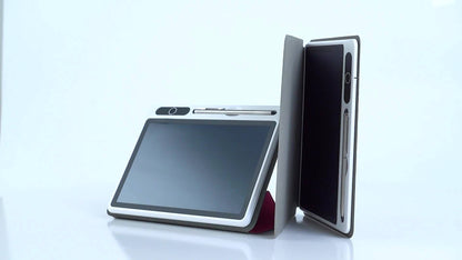 9.3in Ultra-Slim LCD Writing Tablet with Leather Protective Case - Portable Digital Handwriting Pad for Doodling, Drawing, Note-Taking - Ideal Gift for Students, Adults, School, or Office