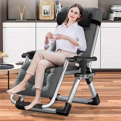 Zero Gravity Chair – Reclining Lounge Chair with Removable Cushion & Cup Holder, Indoor/Outdoor Patio Recliner, Supports Up to 440lbs