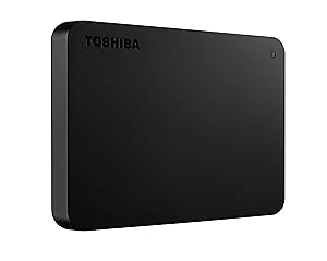 Toshiba Canvio Basics Portable External Hard Drive – 500GB & 1TB, USB 3.0, Black (Model HDTB420XK3AA)