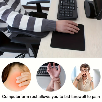 Ergonomic Desk Armrest Extender - Comfortable Elbow Support for Gaming and Office Use, Perfect for Keyboard and Mouse Setup