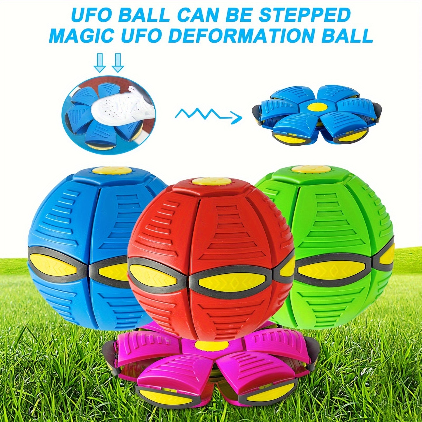 Flying Saucer Bounce Ball – Durable Pet Toy for Dogs, Bouncy Ball for Outdoor Activities and Exercise, Fun and Perfect Gift for Dogs