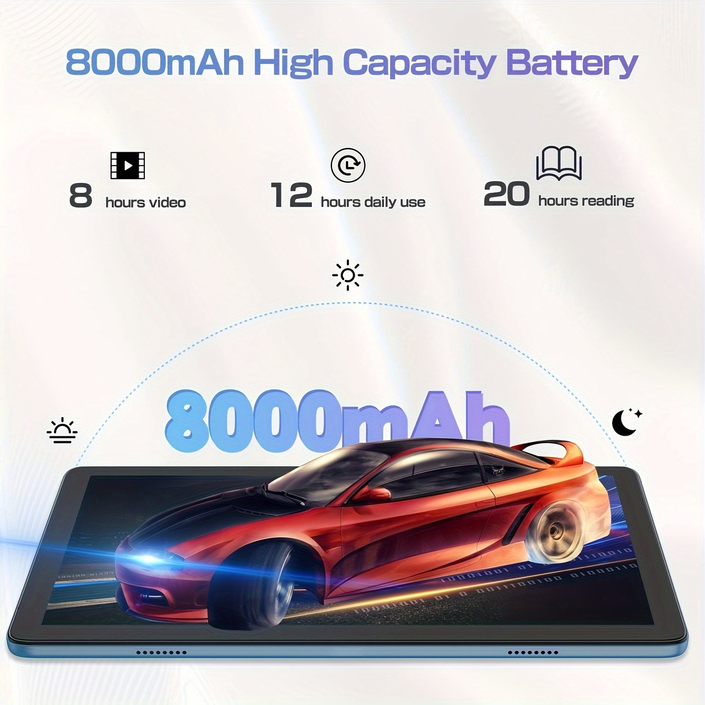 PRITOM 10.1" 2-in-1 Android 14 Tablet - Includes Keyboard, Mouse, Protective Case, Stylus, 128GB ROM, 4GB+4GB RAM, 8MP Dual Camera, 8-Core Processor, 8000mAh Battery, 1280x800 IPS HD Display, Wi-Fi