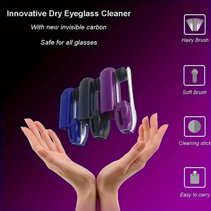 PEEPS Portable Eyeglass Cleaning Kit - Safe and Efficient with Microfiber Brush, Lens Cleaner, and Cloth, Perfect Eye Care Accessory and Gift