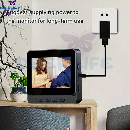 X8 Intelligent Wireless Doorbell - Waterproof Wi-Fi Video Doorbell with Night Vision, Two-Way Audio, Camera, Voice Converter, and Photo/Video Features