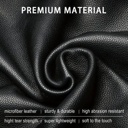 Classic Style Synthetic Leather Mini Checkbook Cover – Durable and Slim Design with Duplicate Check Divider – 7''x 3.7'' Checkbook Holder