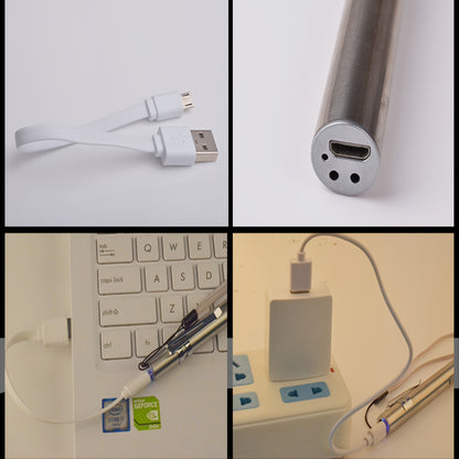 2PCS High Lumen USB Rechargeable Mini LED Flashlight - Portable Pen Light for Outdoor & Emergency Use