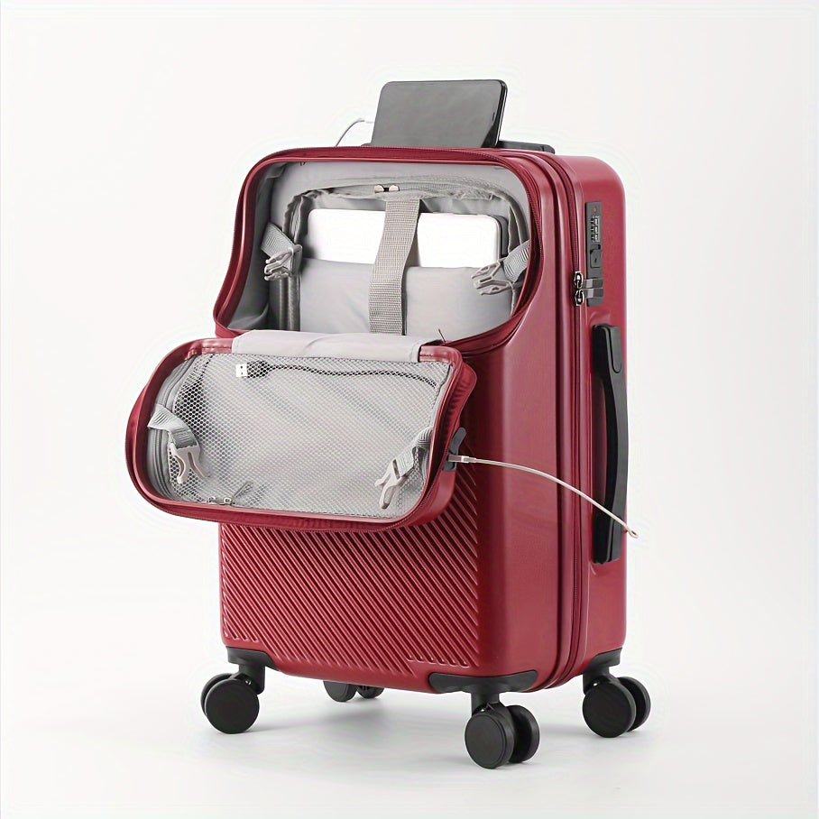 20/22/24/26 Inch Suitcase - Travel Boarding Case with Password Lock, Functional Luggage for Daily Use, Unisex