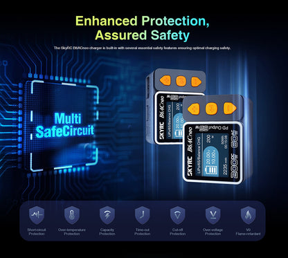 SKYRC B6ACneo Balance Charger - 200W DC, 60W AC, 10A Smart Battery Charger for LiPo LiFe LiIon LiHV NiMH NiCd Pb