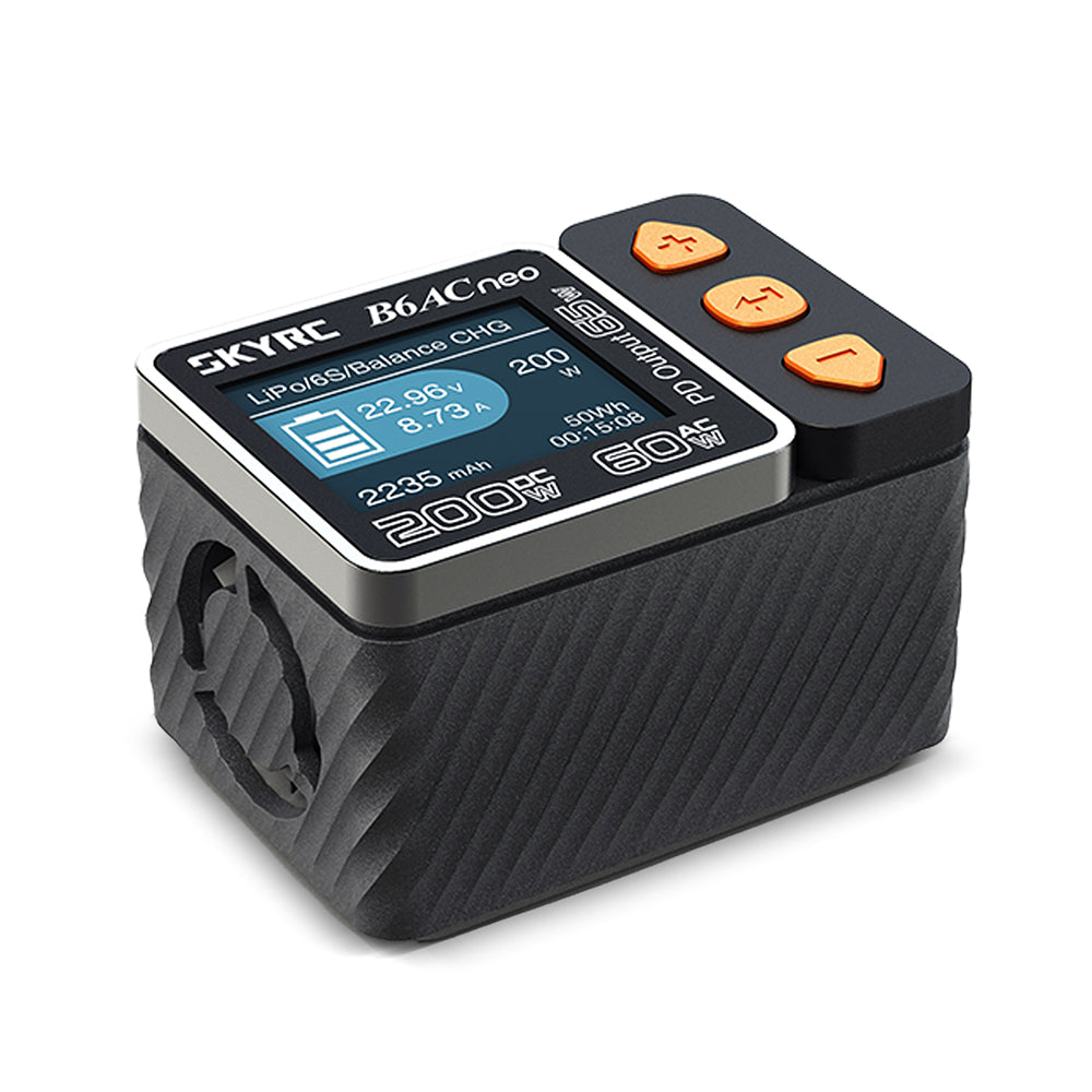 SKYRC B6ACneo Balance Charger - 200W DC, 60W AC, 10A Smart Battery Charger for LiPo LiFe LiIon LiHV NiMH NiCd Pb