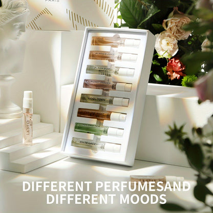 LASTAR Women's Spray Perfume Set - 8-Piece Gift Box, Long-Lasting Fragrances of Fresh Flowers, Fruit, Citrus and Wood