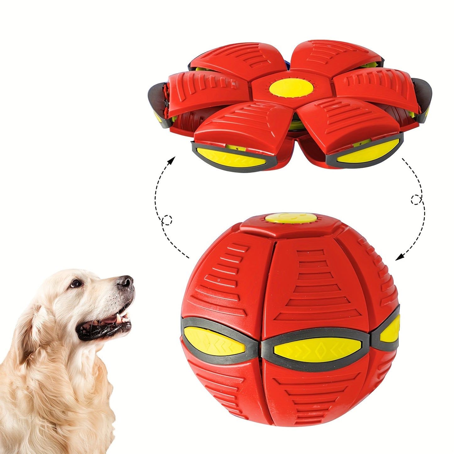 Flying Saucer Bounce Ball – Durable Pet Toy for Dogs, Bouncy Ball for Outdoor Activities and Exercise, Fun and Perfect Gift for Dogs