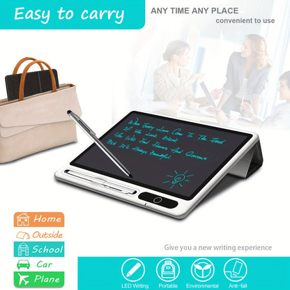 InnoreBorat LCD Notebook - Unleash Your Creativity with Digital Drawing Pad and Faux Leather Case!