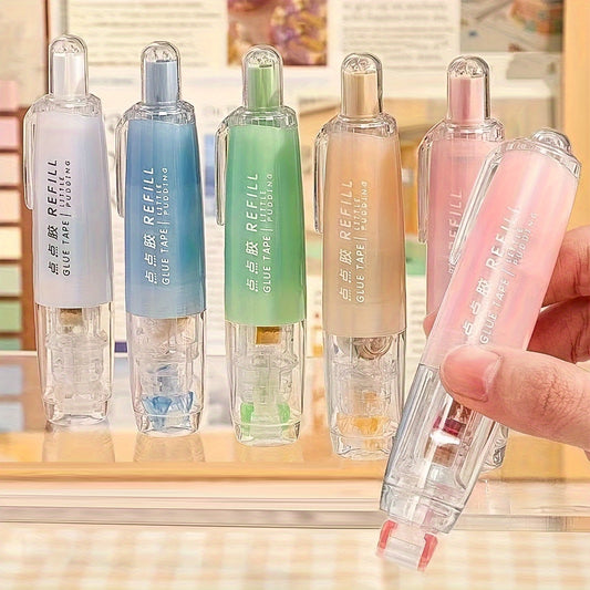 3pcs Double-Sided Adhesive Dots Tape Set - Strong Permanent Bonding for Crafts, Scrapbooking, and Art Projects - Non-Waterproof, Easy to Use, Refillable