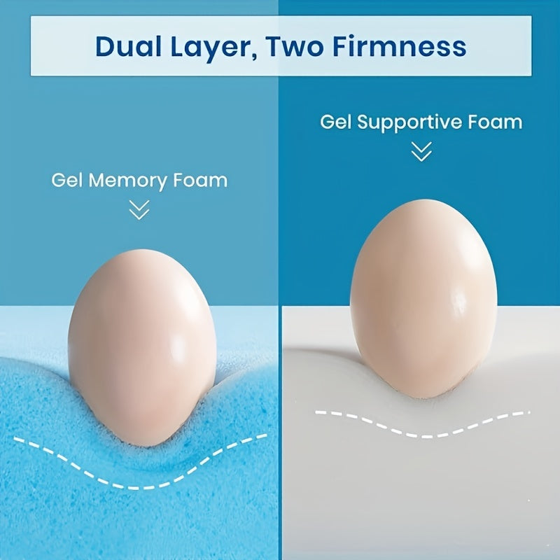 Maxzzz 4 Inch Plush Queen/King Mattress Topper - Gel Memory Foam for Ultimate Comfort & Support - CertiPUR-US Certified, Firm, Pressure Relieving, Breathable, Cooling Sleep Experience