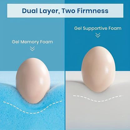 Maxzzz 4 Inch Plush Queen/King Mattress Topper - Gel Memory Foam for Ultimate Comfort & Support - CertiPUR-US Certified, Firm, Pressure Relieving, Breathable, Cooling Sleep Experience