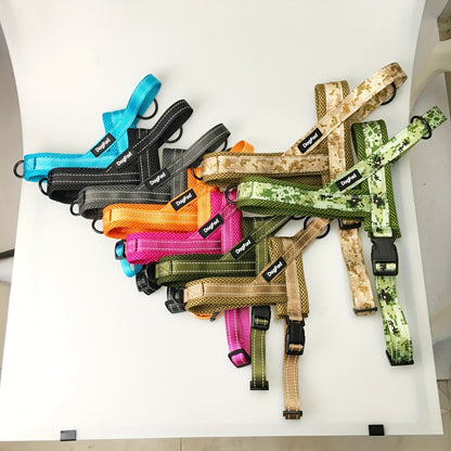 Adjustable Reflective No-Pull Dog Harness Vest – Escape Proof, Comfortable Fit for Small, Medium, Large Dogs, Ideal for Walking, Hiking, Running – King's Day Gift Idea