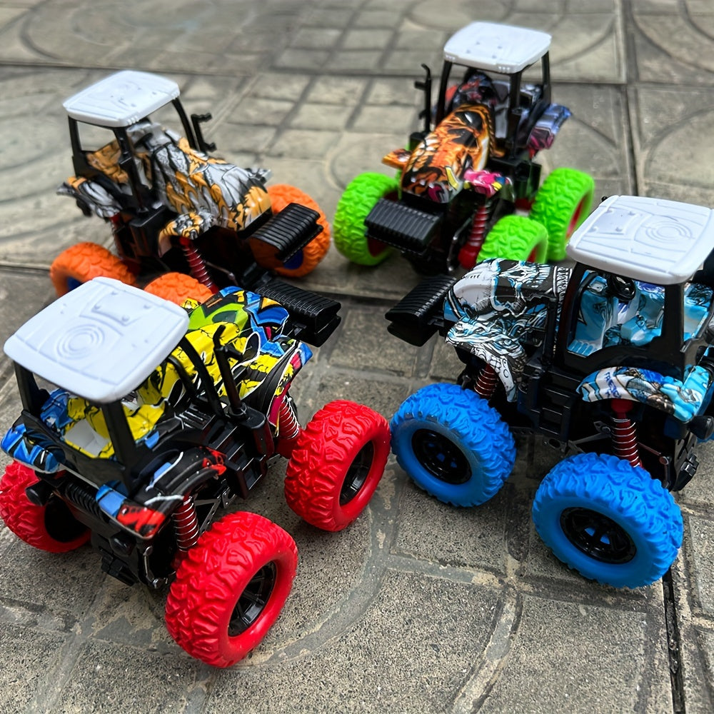 Farmer Stunt Car - Inertia Four-Wheel Drive with Shock Absorbers & Thickened Tires - 360° Rotation, Off-Road Sliding Toy Car - Ideal Halloween Gift