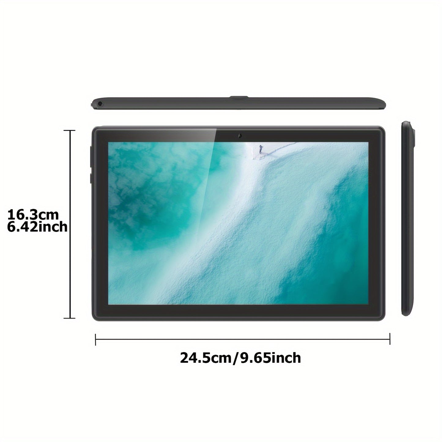 10-Inch 2-in-1 Android Tablet - 4GB RAM, 64GB ROM, Expandable to 1TB, Android 13, WiFi, Includes Keyboard, Mouse, Case and Stylus