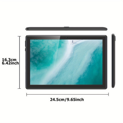 10-Inch 2-in-1 Android Tablet - 4GB RAM, 64GB ROM, Expandable to 1TB, Android 13, WiFi, Includes Keyboard, Mouse, Case and Stylus