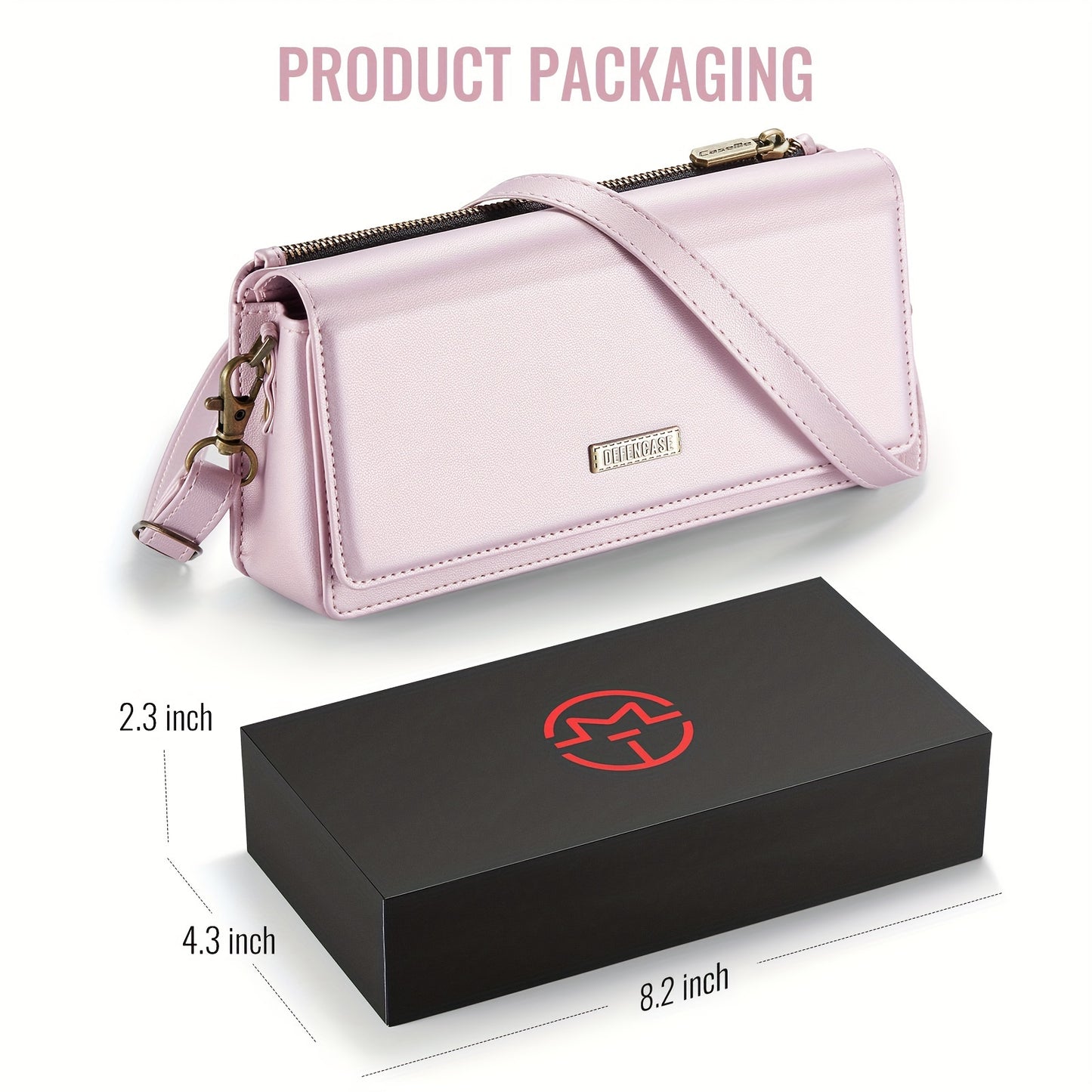 Crossbody Cell Phone Wallet for Women - RFID Blocking, Multi Card Slots, Detachable Wristlet and Shoulder Strap, Zipper Pocket