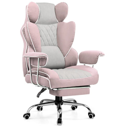 Big and Tall Gaming Chair with Ergonomic Lumbar Support and Footrest Office Chair