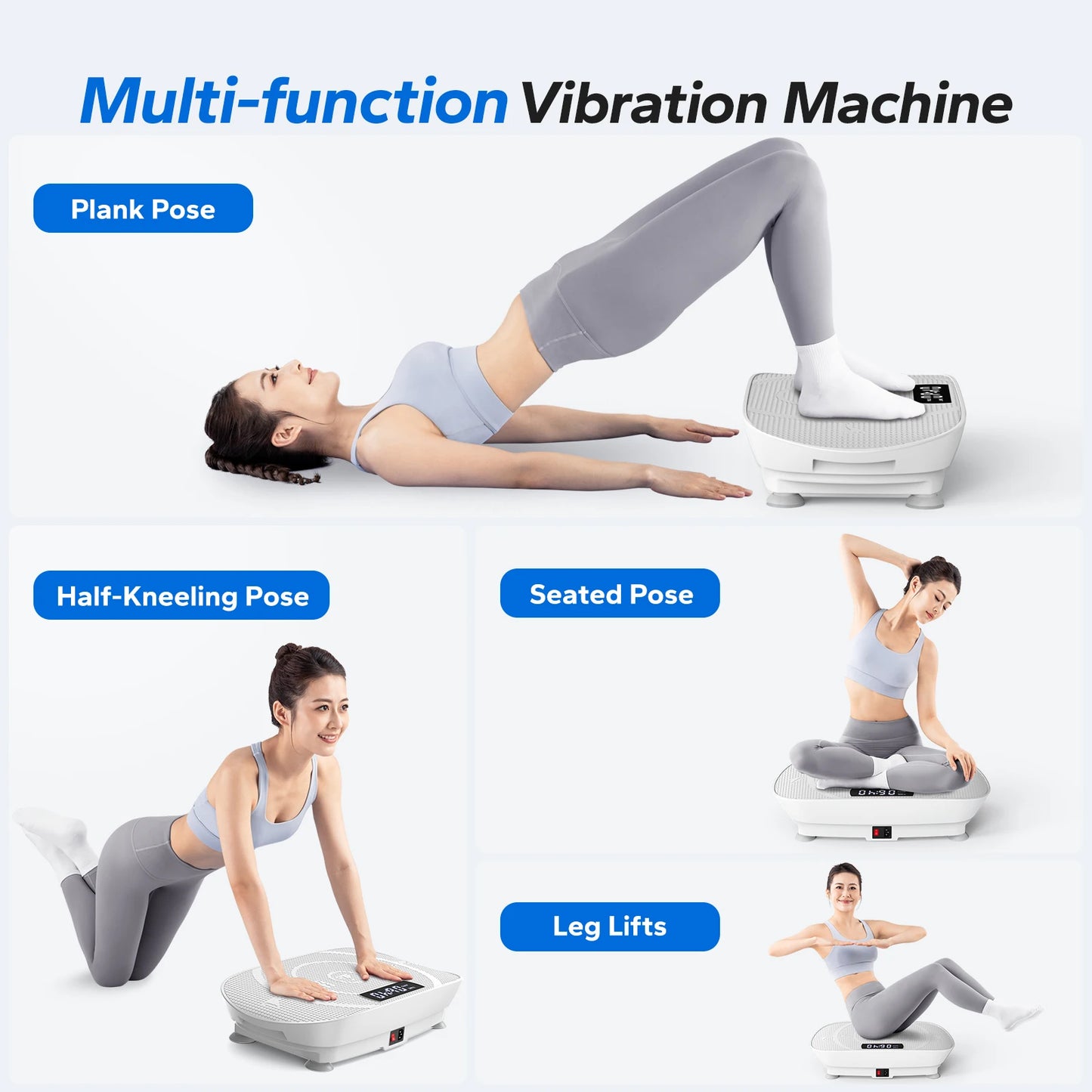 MERACH Vibration Plate Exercise Machine — Whole Body Fitness Platform for Weight Loss & Body Shaping