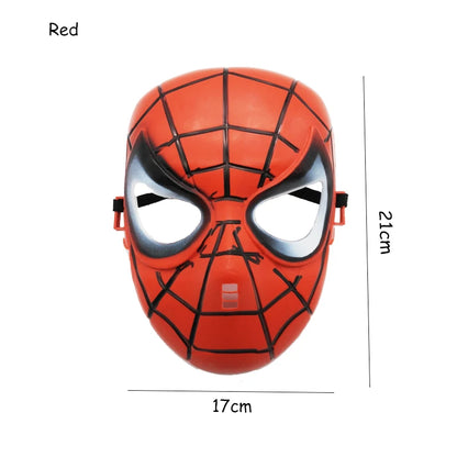 Children's Spiderman Cosplay Set - Red Cape, Mask, and Gloves for Super Hero Fun - Birthday Gift for Boys Aged 3-12