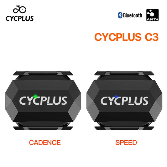 CYCPLUS Dual Sensor Bike Computer — Cadence & Speedometer with ANT+ Bluetooth, Waterproof GPS Cycling Accessory