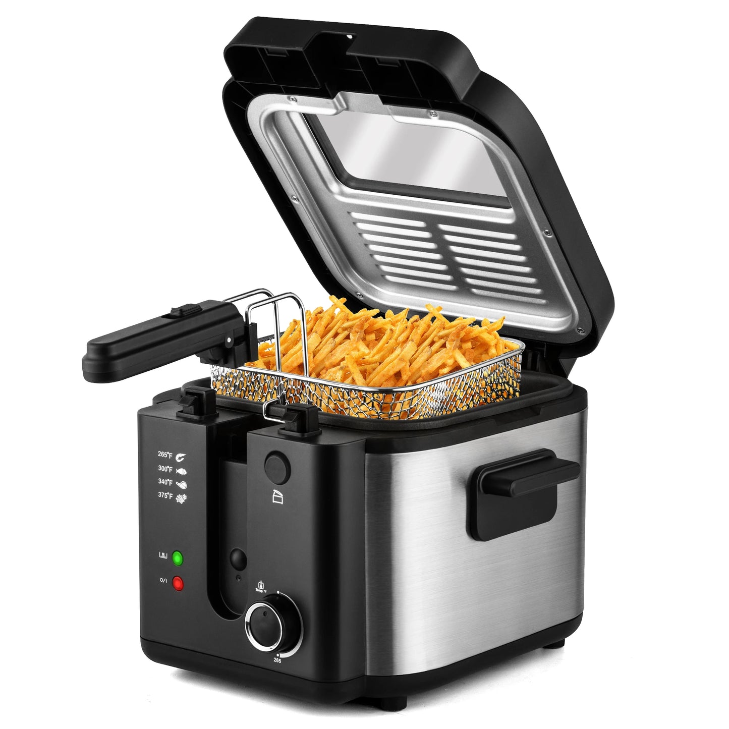 2.5L Electric Deep Fryer – Large Capacity Oil Frying Machine for Fried Chicken, Fries, Commercial & Countertop Use